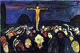 Edvard Munch Famous Paintings - Golgotha